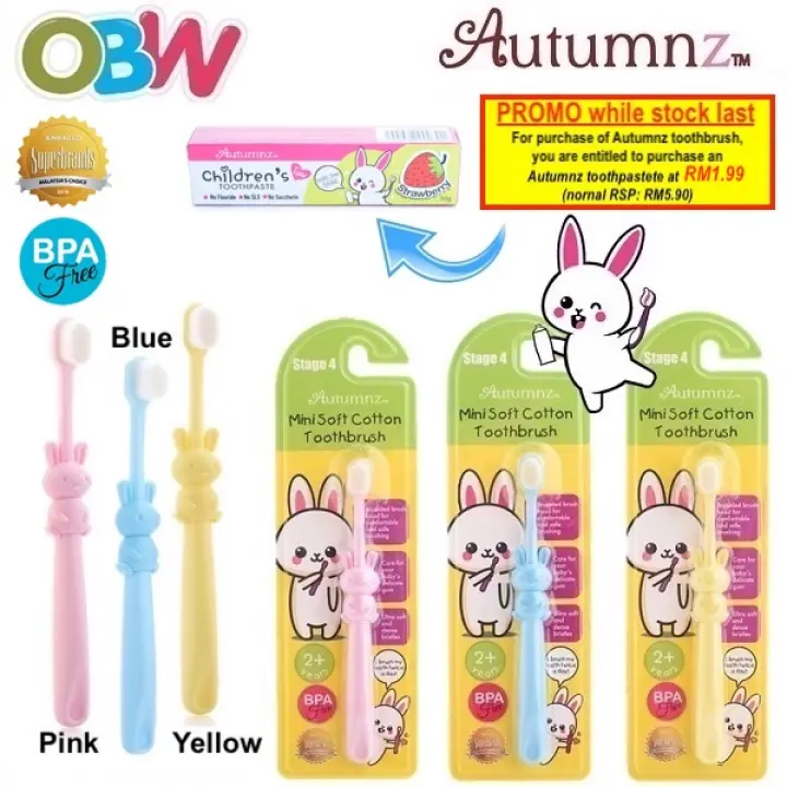 mini soft cotton toothbrush