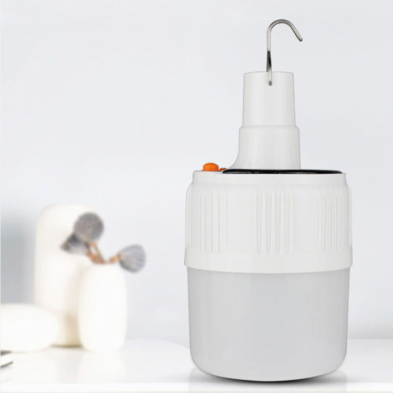 LED emergency lights, solar rechargeable lights, camping outdoor lights, with hooked bulbs