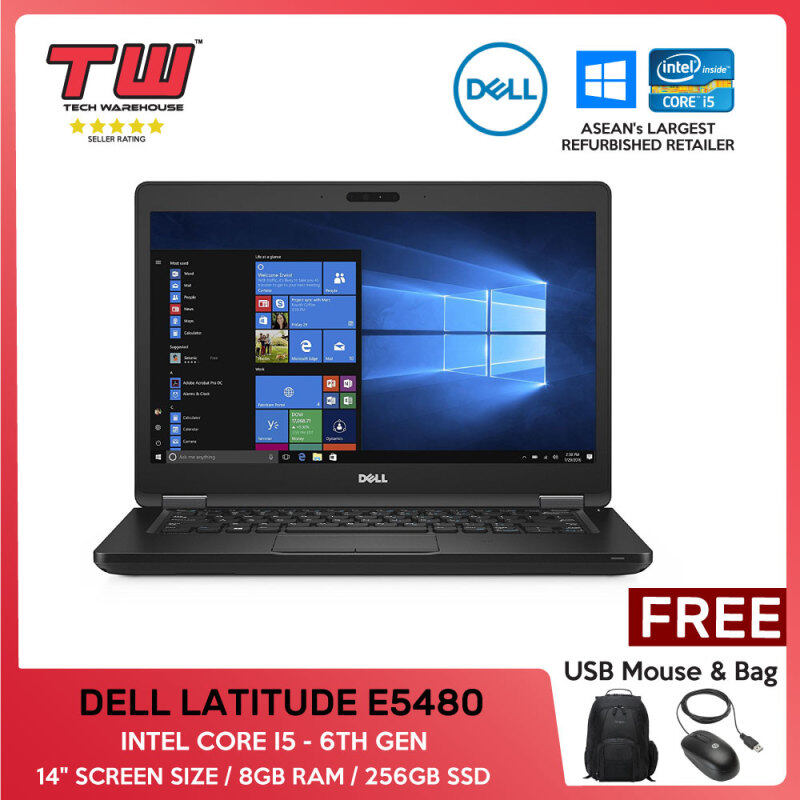 DELL LATITUDE E5480 / INTEL CORE I5 6TH GEN / LAPTOP / 14 / 8GBRAM / 256GB SSD Malaysia