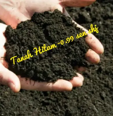 1 KG TANAH HITAM Organic Black Soil Tanah Hitam