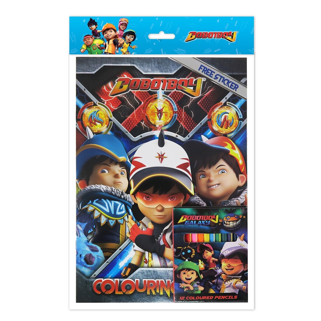 Boboiboy Elemental Fusion Coloring Book With Color Pencil Set Lazada