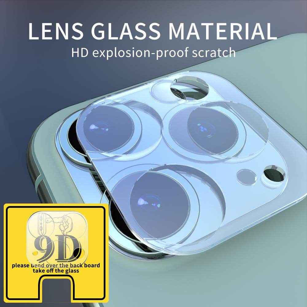 Zeallion 1Pcs Camera Len Protector case for Apple iPhone 11 12 Mini 13 14 15 Pro Max Clear Tempered Glass Anti-scratch 360 Full Protection Back Rear Camera Ring film Cover Sticker[ Ready in Stock]
