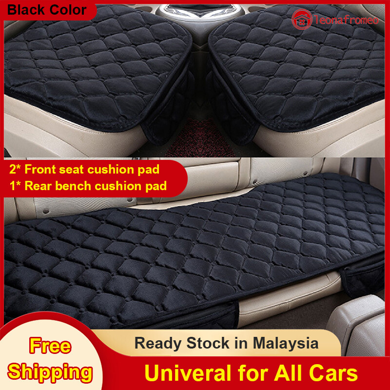 (Ready Stock in Malaysia) 3 in 1 Car Seat Cover Car Cushion Cover Set Car Front Back Seat Car