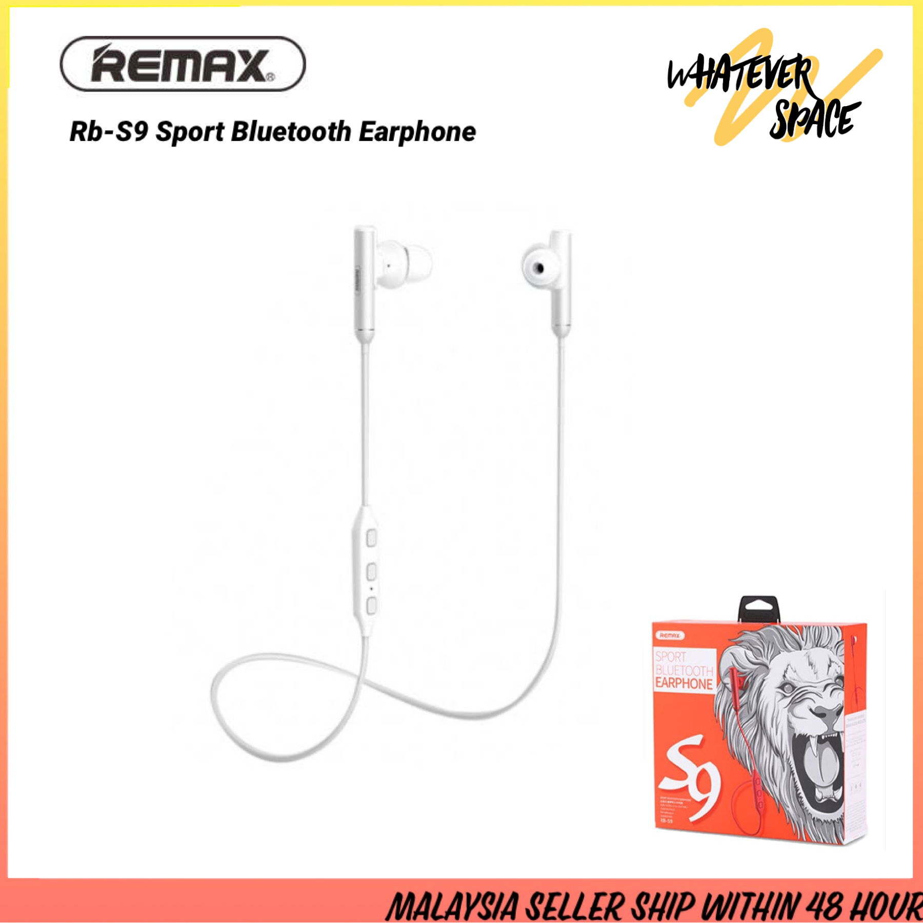 REMAX RB-S9 In-Ear Wireless Bluetooth Earphones Surround Stereo