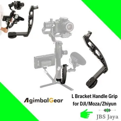 AgimbalGear L Bracket Handle Grip for DJI Ronin S/Moza Air 2/Feiyu AK2000/ Zhiyun Weebill Stabilizer