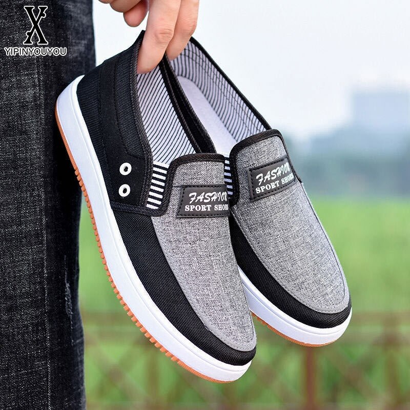 YIPINYOUYOU丨men's canvas shoes men's casual shoes men's breathable shoes men's all-match breathable anti-skid shoes
