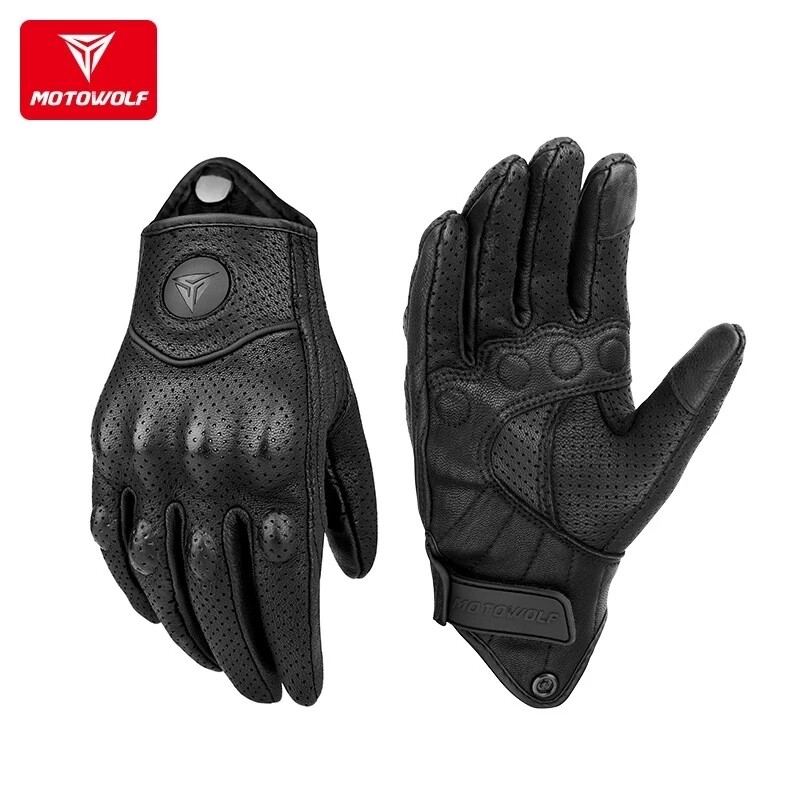 FVVO Zippered leather 腫れぼったい gloves