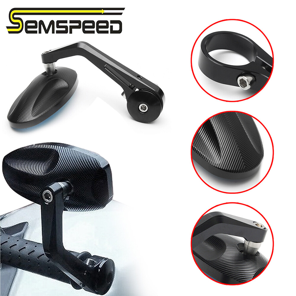 Universal 7/8 22mm handle bar ends cnc motorcycle side rearview mirrors rear view for yamaha yzf r1 r1m r1s r25 r3 r6 r15 mt-01 mt-03 mt-07 fz-07 fz-09 mt-09 mt-10 mt-15 mt-25