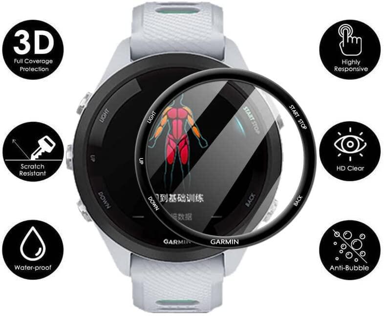 3D Curved Screen Protector For Garmin Forerunner 265 265S SmartWatch Anti-scratch Screen Protective Film(1PC)