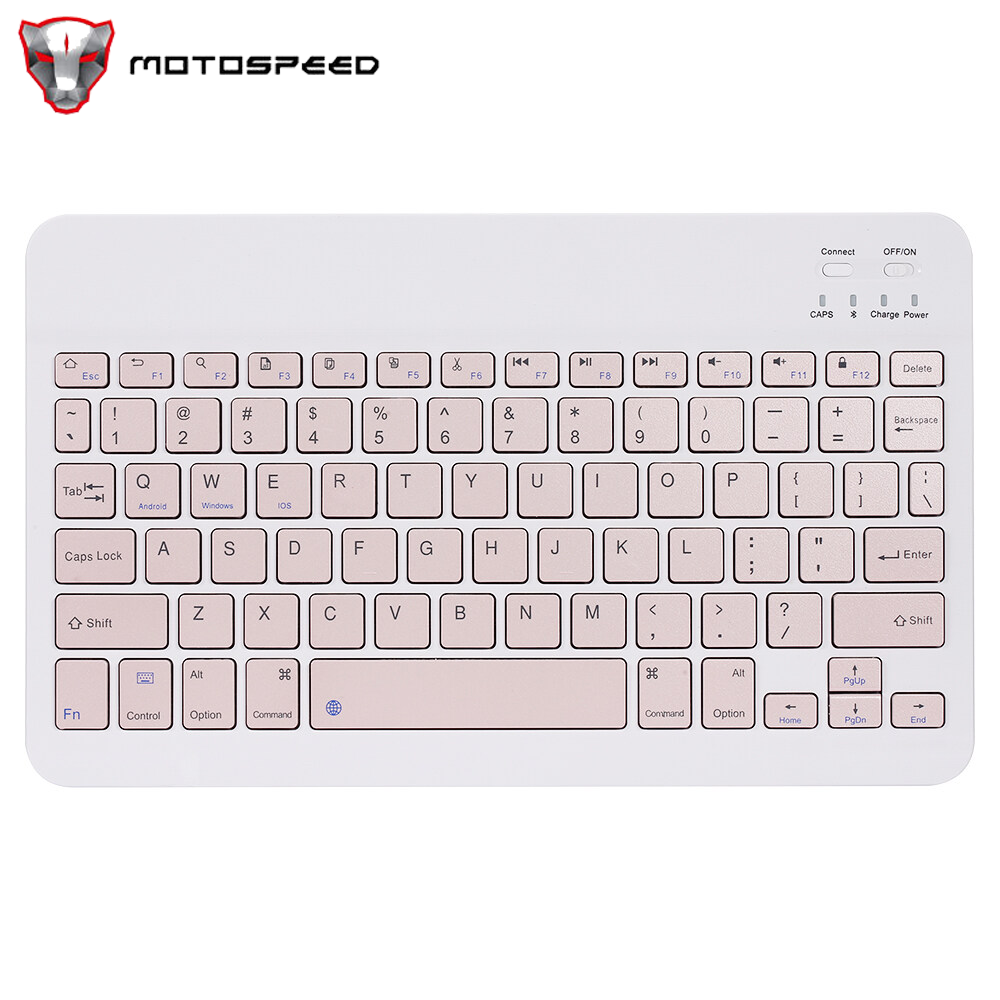 10-inch Wireless BT Keyboard Three-system Universal Colorful Rechargeable BT Keyboard Mobilephone Tablet Universal Keyboard Green