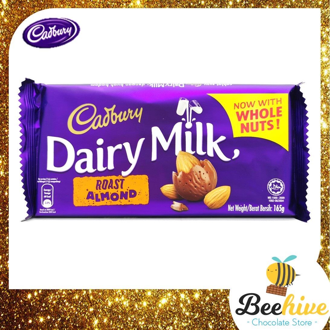 Cadbury Dairy Milk Roast Almond Chocolate Bar 160g Lazada