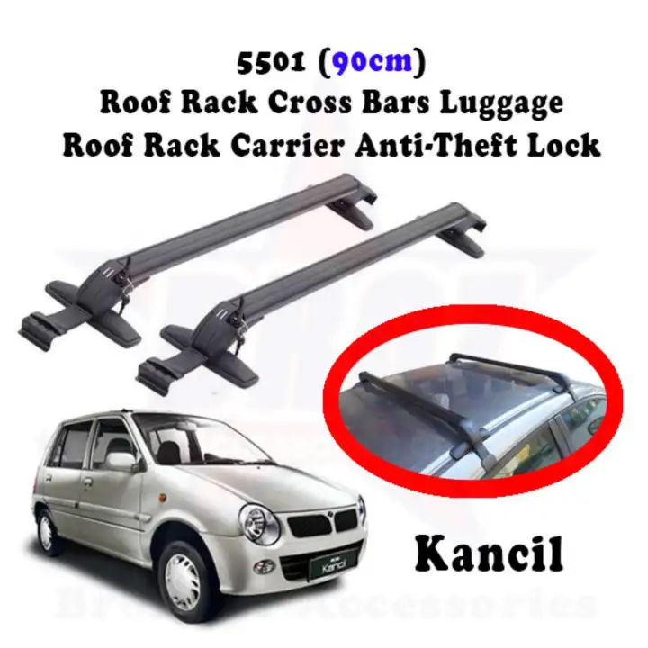 5501 90cm Car Roof Rack Roof Bar Roof Carrier Cross Bars Luggage