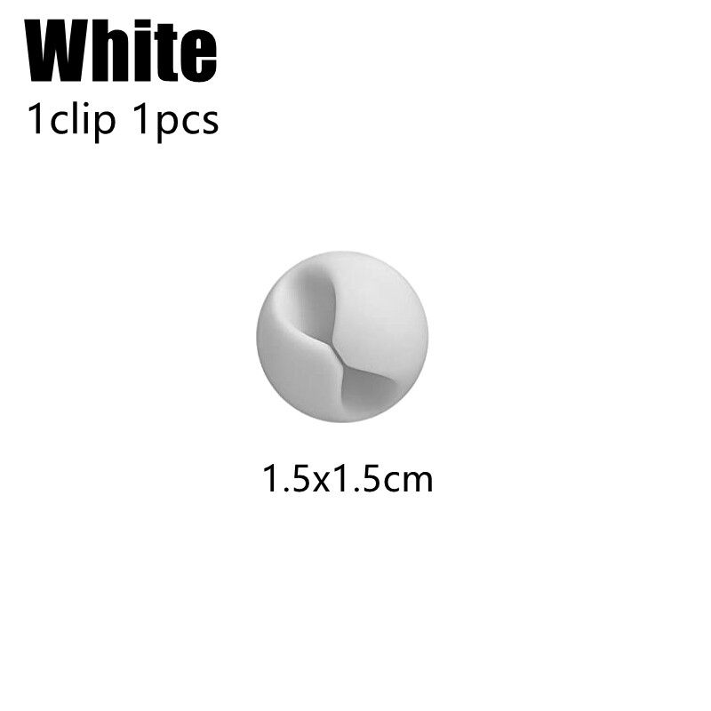 USB Silicon Bộ Kẹp giữ dây cáp clip cuộn quấn Dây cáp máy tính để bàn gọn gàng quản lý đoạn cáp chủ cho chuột dây tai nghe quản lý
