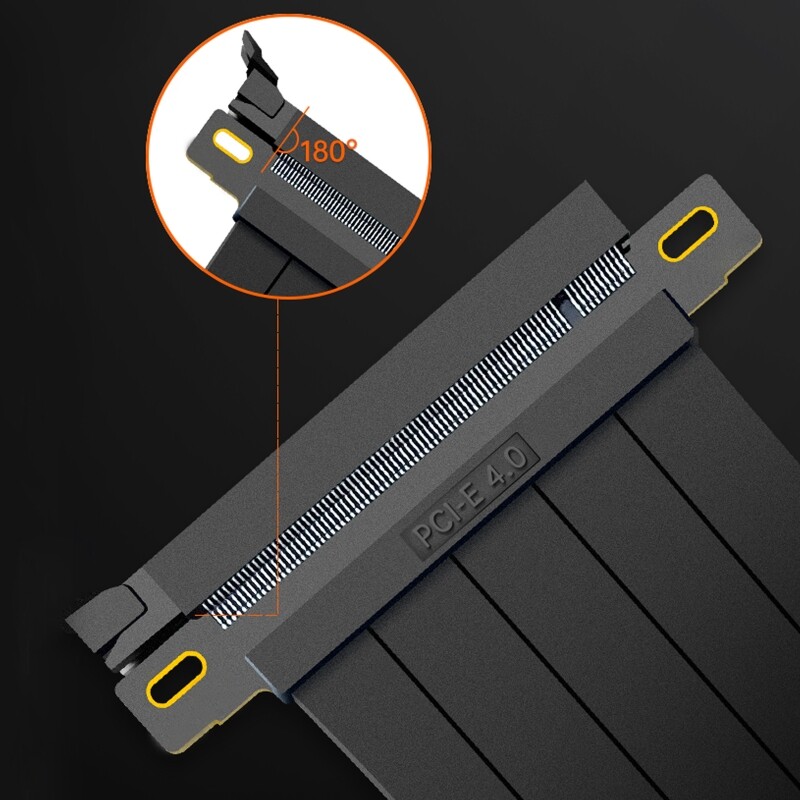 กราฟิกการ์ดพีซีความเร็วสูง PCI สำหรับ Express Connector Cable Riser การ์ด PCI-E 4.0 X16 พอร์ตขยายสายเคเบิลแบบยืดหยุ่น Adap