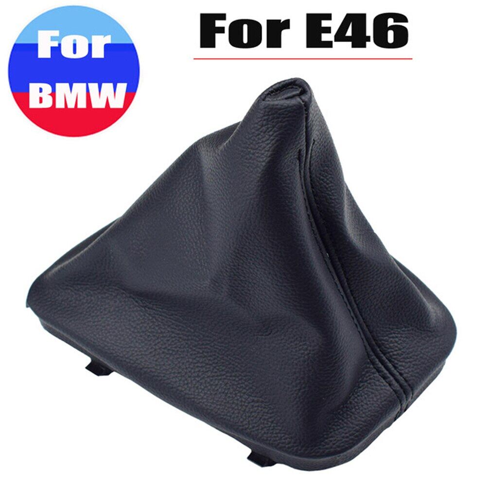 For BMW E30 E36 E39 E46 E81 E82 E87 E88 E90 E91 E92 E93 Car Gear Shift Boot Leather Boot Collars With Frame Acessories