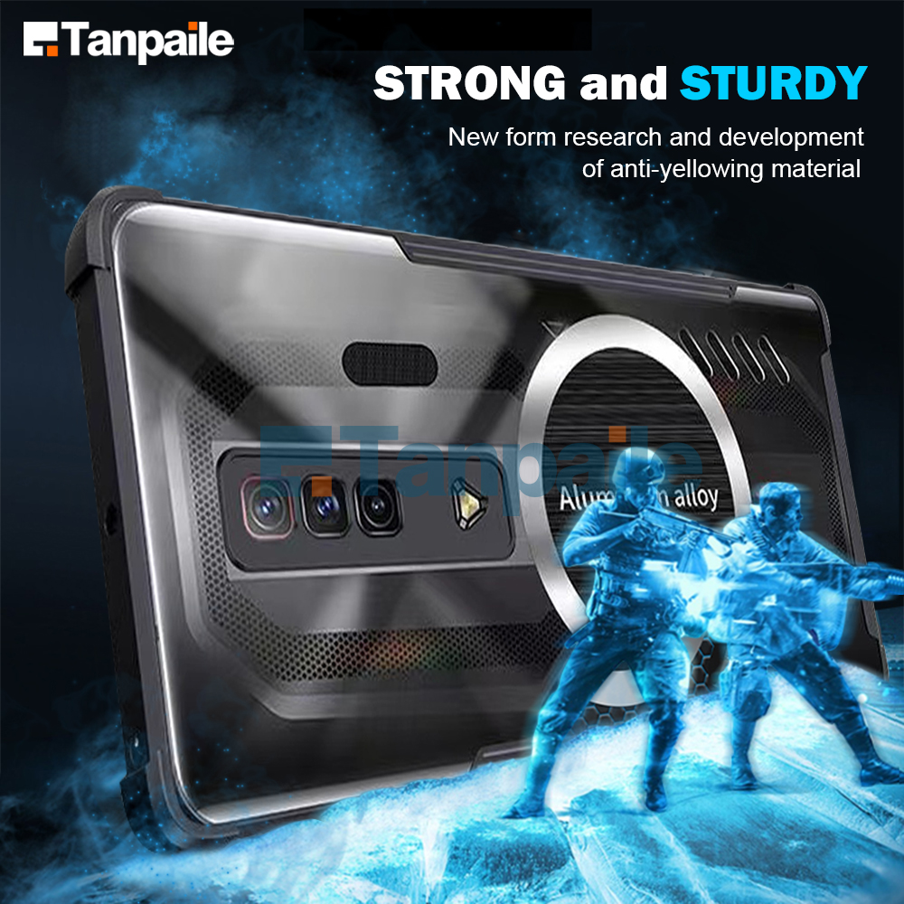 Tanpaile-Vỏ làm mát cho ZTE Nubia Đỏ ma thuật 7 magic7 Pro 7S magic7s silicon mềm [Vua thể thao điện tử] Vỏ bảo vệ lưng điện thoại tản nhiệt Graphene siêu mỏng chống sốc