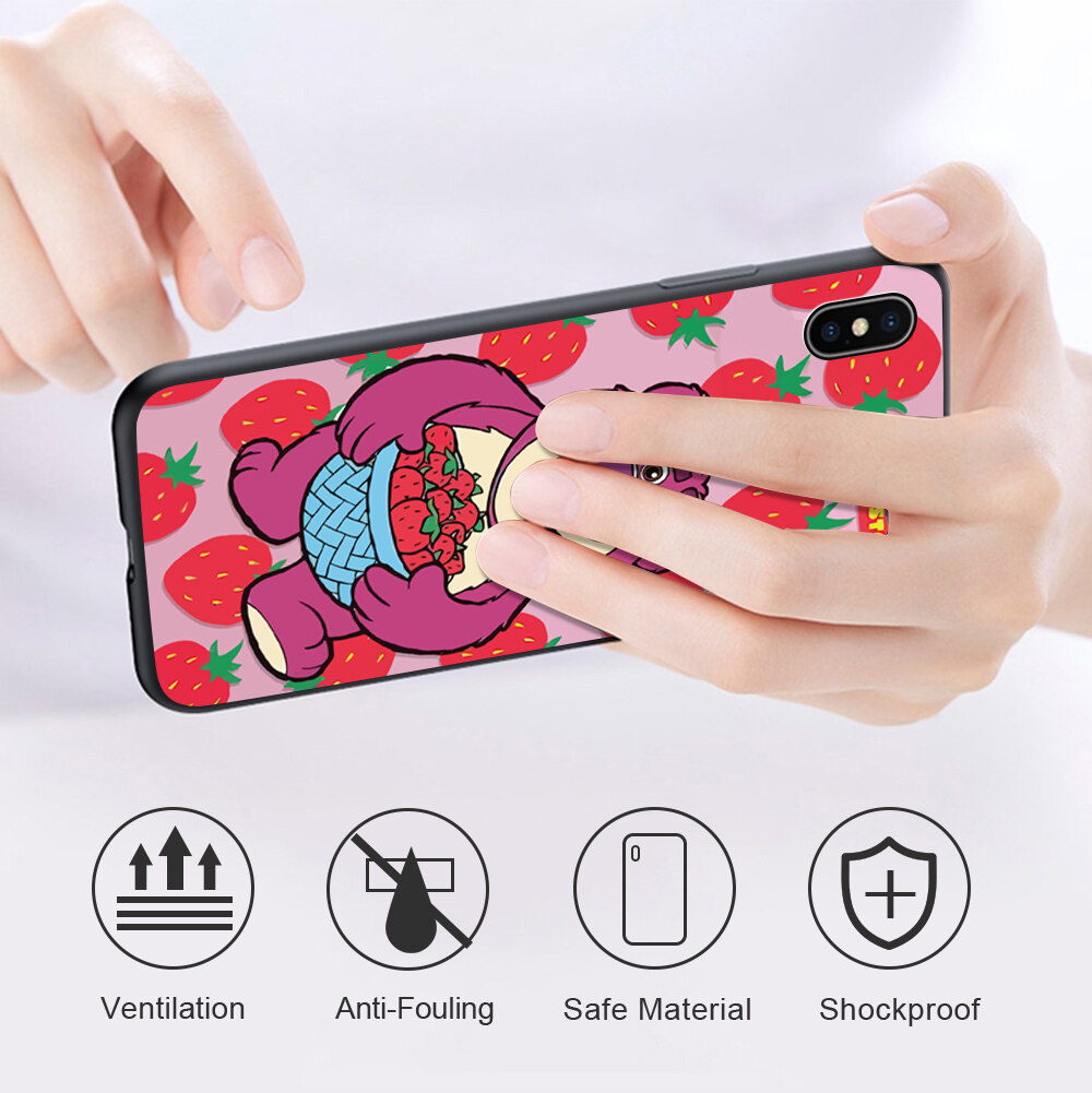 UCUC Casing Case For iPhone 7,iPhone 7 Plus,iPhone 8,iPhone 8 Plus Case (Finger Ring + Lanyard) Toy Story Buzz Lightyear Jessie Phone Case Shockproof Soft Silicone TPU Protective Phone Casing