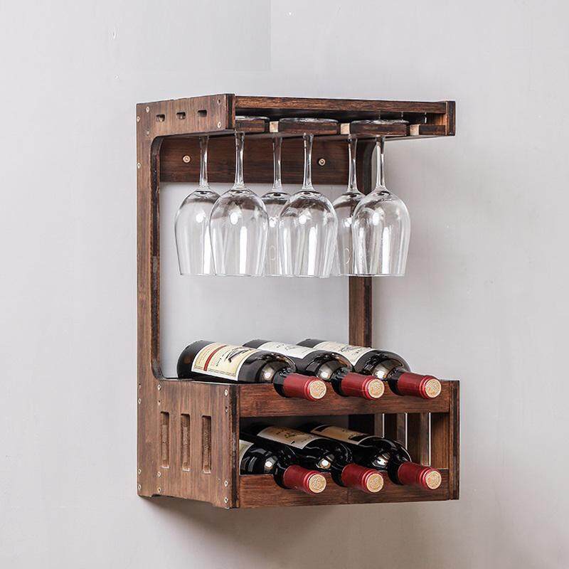 Wine Shelf Drinks Cabinet Hanging On, Hanging Bar Cabinet For Home