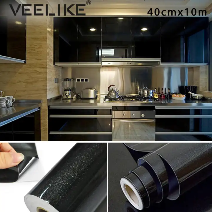 Veelike Kitchen Cabinet Liner Contact Paper Covering Self Adhesive