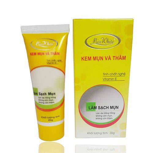 Kem miss white làm sạch mụn và thâm -