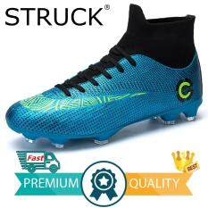 ĐÁNH Mới Con Trưởng Thành nam Đá Bóng Ngoài Trời Cleats Giày Cao Hàng Đầu TF/FG Giầy Đá Bóng Luyện Tập Thể Thao Giày sneakers plus Size 36-45 {Miễn Phí Vận Chuyển}