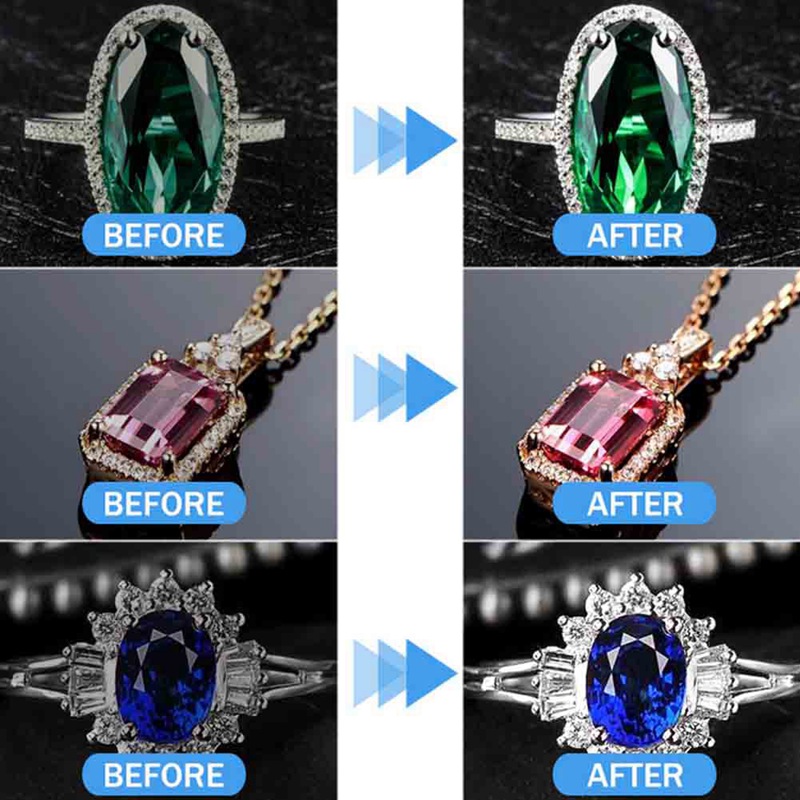 BURNELLP Johni 30ml Jewelry Cleaner Detergent Solution Silver Gold Diamond Ring Cleaning Spray