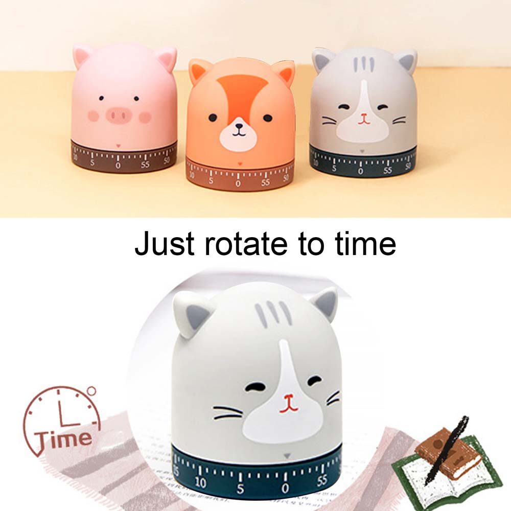 SDKIGVX Mechanical Multifunctional Study Countdown Household Home Time Reminder Kitchen Timer Alarm Clock Cooking Tool