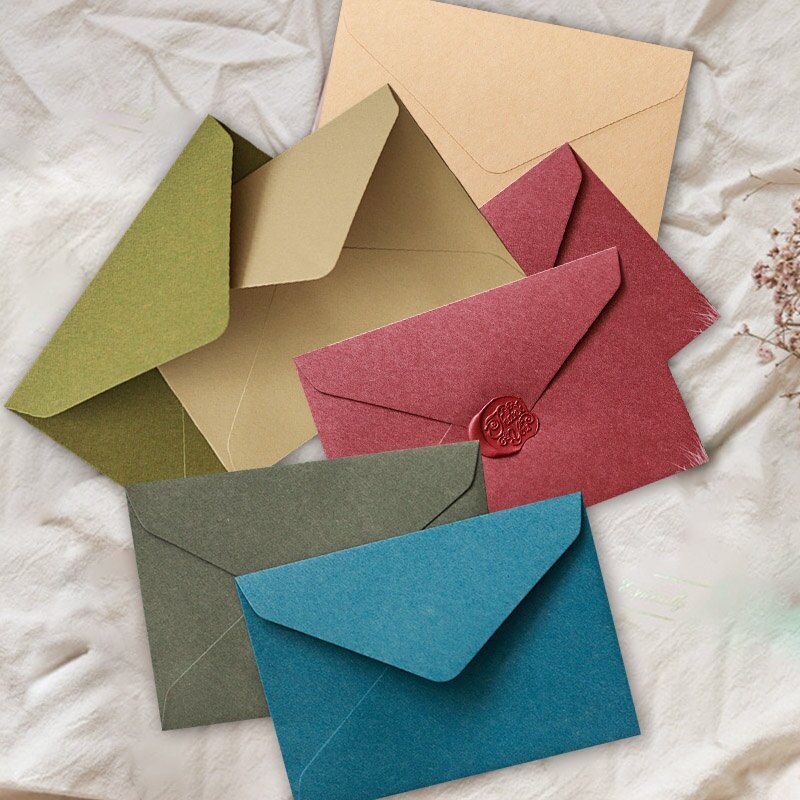Creative Retro Solid Color Envelope Simple DIY Envelope