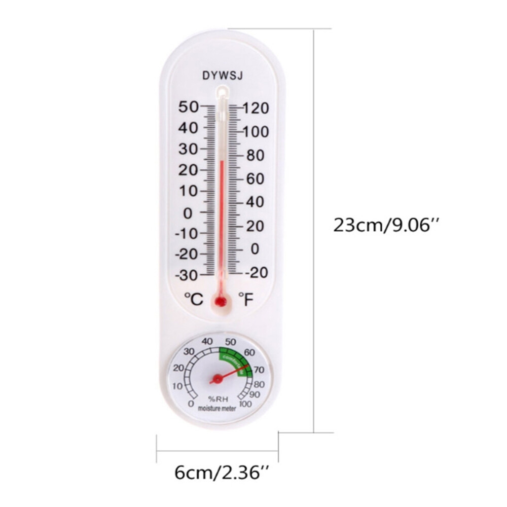 Smart Sensor Indoor Vertical Ther-mometer Hygrometer Wall-mounted Household Greenhouse Temperature and Humidity Meter for Room Temp