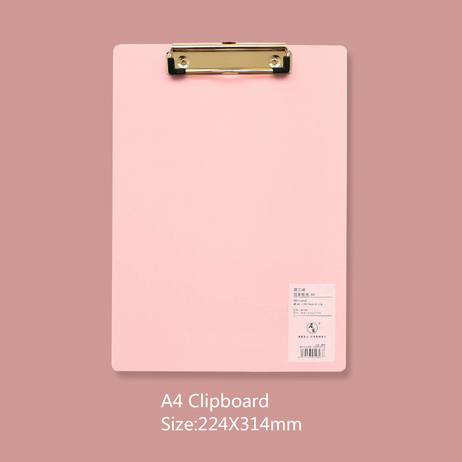 A4 Plastic Clipboard Hardboard Writing Pad Profile Clip with Hanging Hole for Students School Office