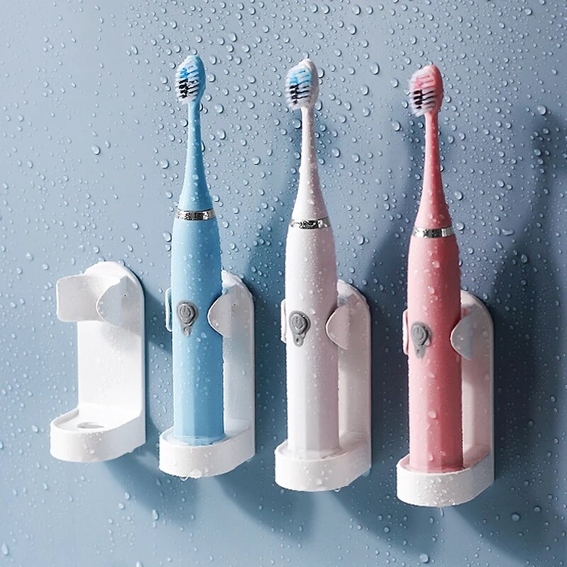YESPERY 1pc Creative Frameless Toothbrush Holder, Toothbrush Organizer, Electric Toothbrush, Wall Mounted Bracket, Space Saving, Bathroom Accessories#1