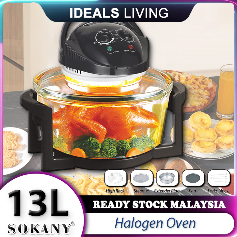 Sokany Sk 560 13l Halogen Oven Glass Oven Bowl Air Fryer Oven Toaster Cooker Oven Kitchen Cooking Oven Grill Roast Chicken Halogen Oven Air Fryer Lazada