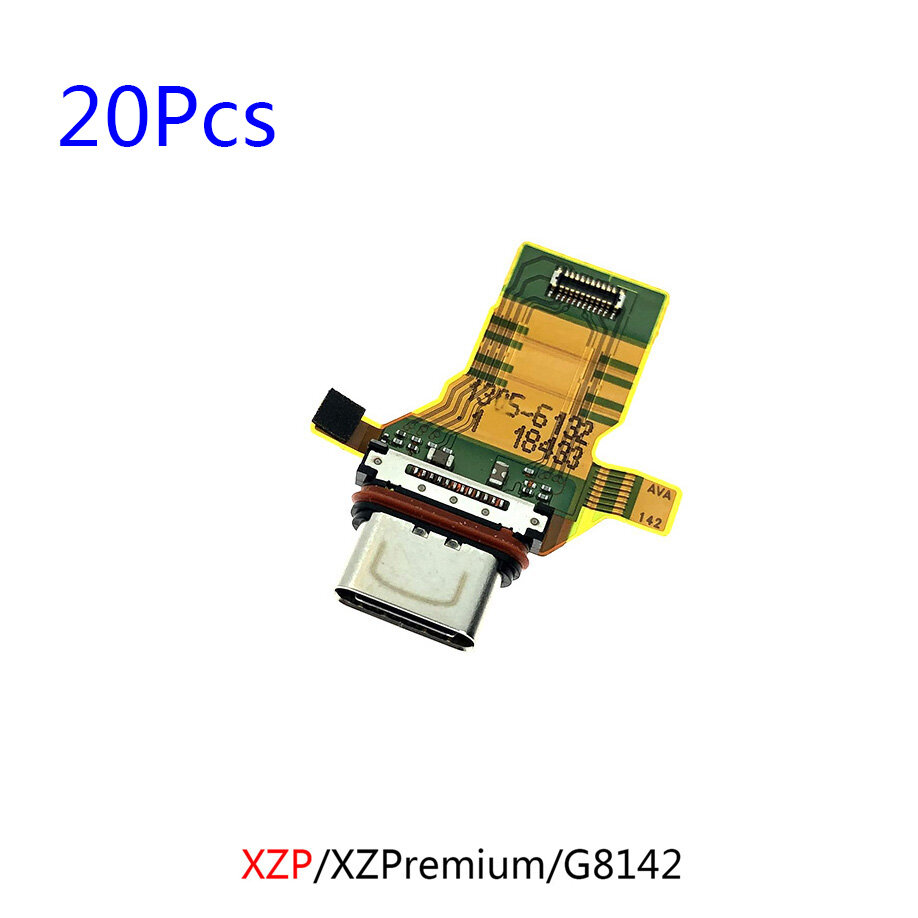 20pcs usb charging charger dock flex cable for sony xperia xz xz1 xz1mini xzp premium compact repair parts port