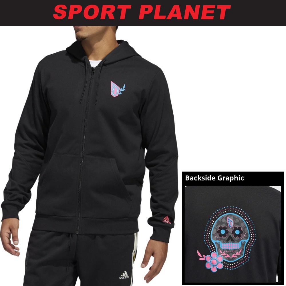 adidas Men Dame Day of The Dead Full-Zip Hoodie Jacket Shirt Baju Lelaki  (GP6259) Sport Planet 35-23 | Lazada