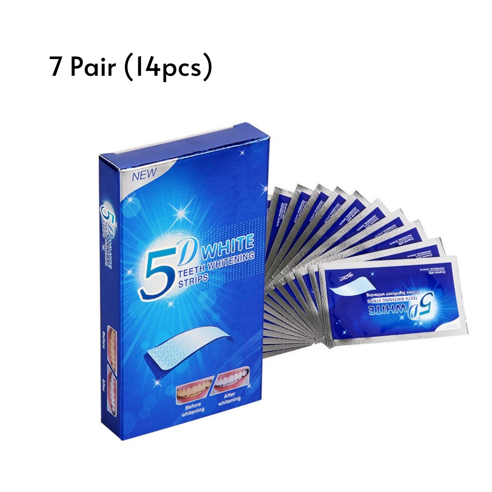 SmileKit 5D Teeth Whitening Strips 7 Pairs Tooth Oral Care Hygiene Care