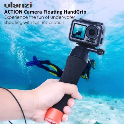 ULANZI U-11 Floating Hand Grip Floaty Selfie Stick Waterproof Monopod for GoPro HERO 10 9 8 7 6 5 / Insta360 ONE R / DJI OSMO ACTION Camera