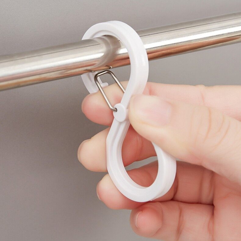 YESPERY Móc Nhà Bếp Móc Treo Quần Áo Móc Treo Đồ Móc Hình Chữ S Có Khóa Móc Hình Chữ S Móc Áo Nhựa