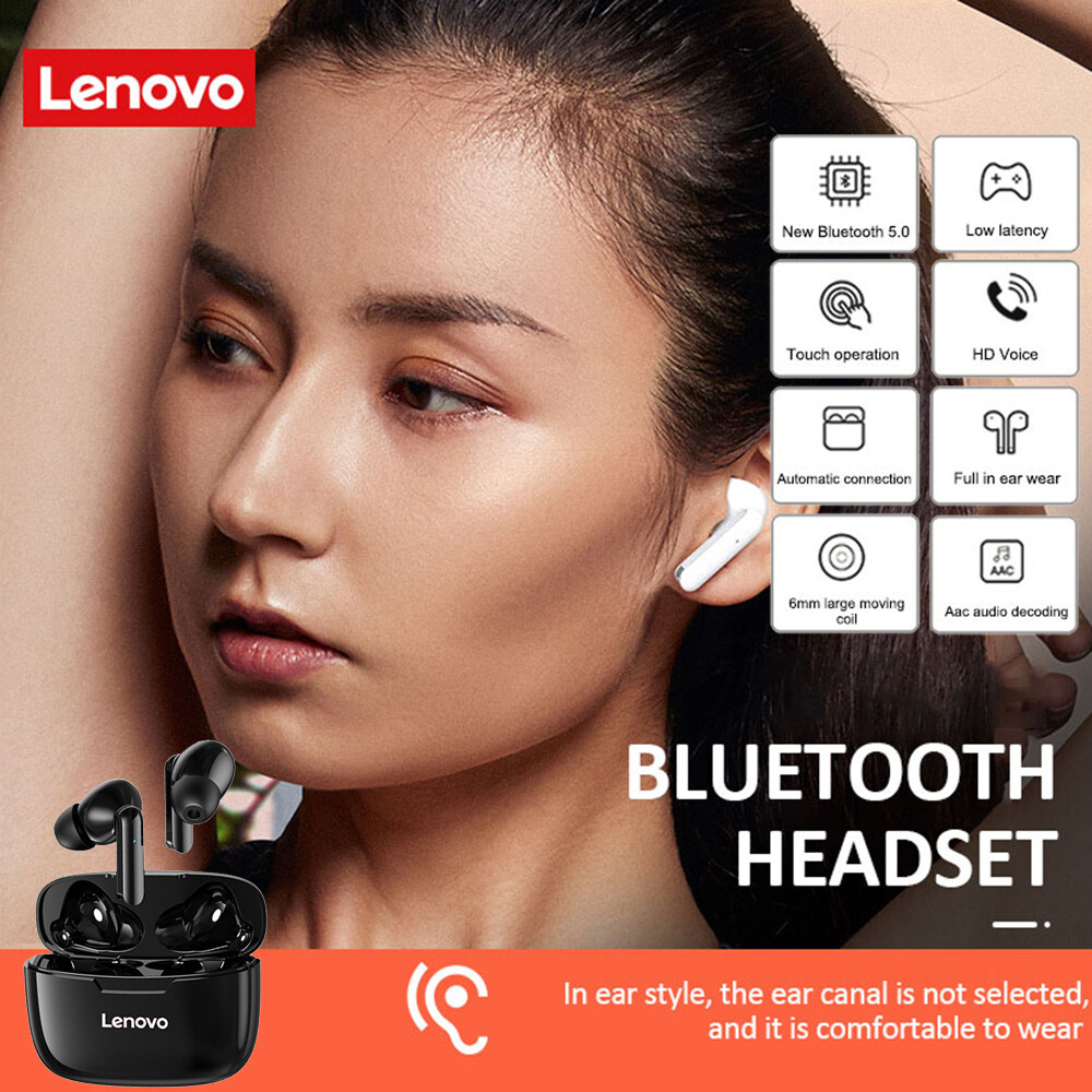 Lenovo XT90 V5.0 Bluetooth Wireless Headphones Invisible in-ear Headset  Smart Noise Reduction for all Phones and Computers | Lazada PH