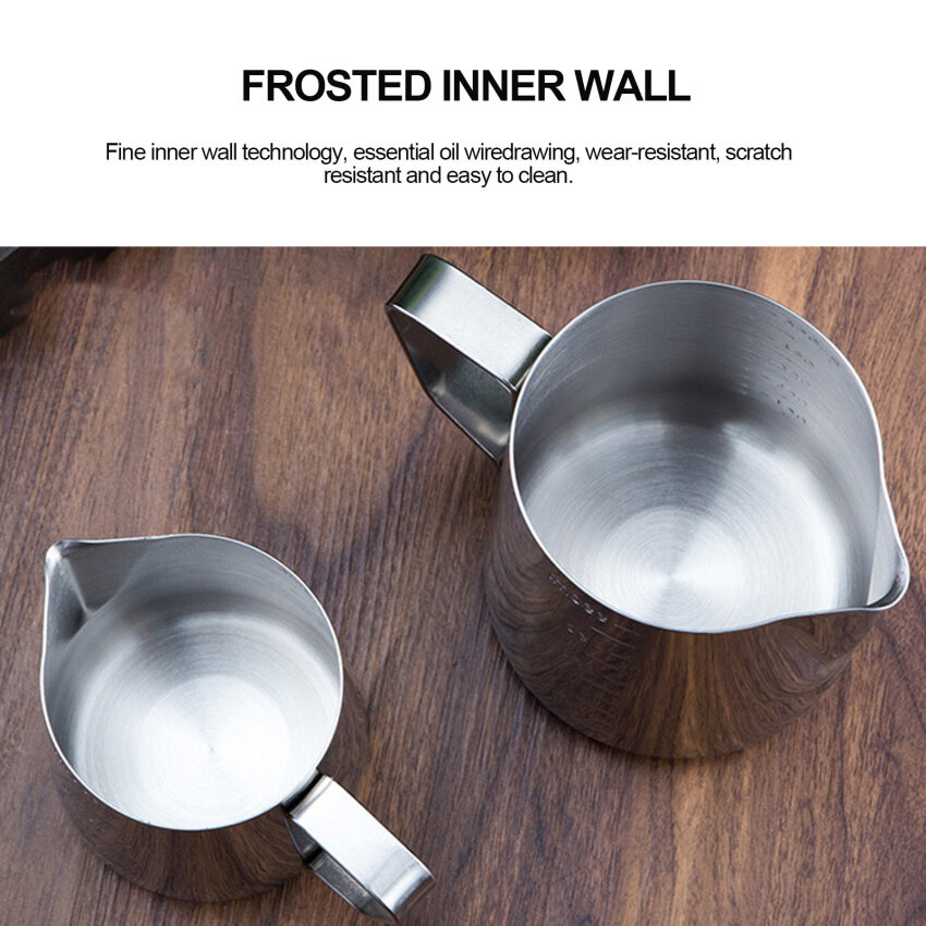 【Ready Stock】Espresso Milk Frothing Pitcher, Espresso Steaming Pitcher , Coffee Milk Frothing Cup, Coffee Steaming Pitcher