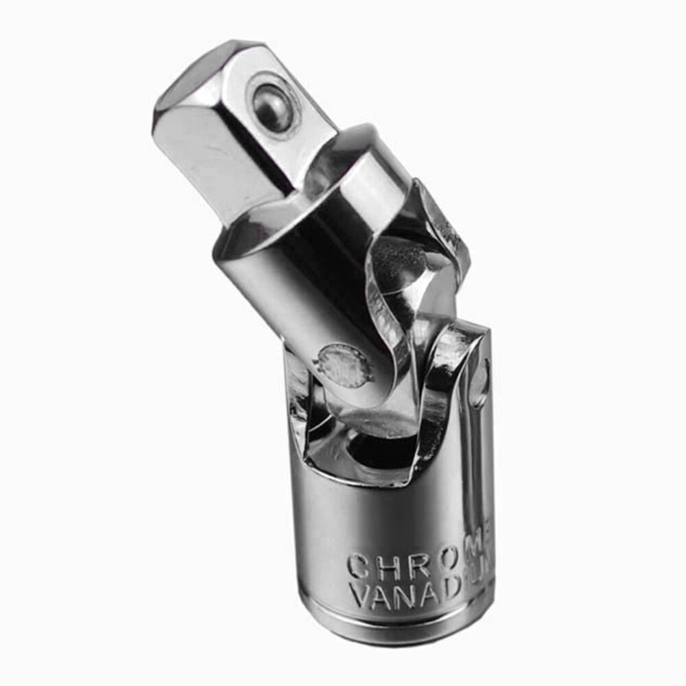Farfi 1/2 1/4 3/8 inches Chrome Universal Joint Adapter Socket Wrench Hardware Tool