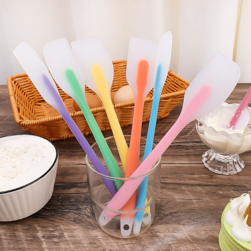 Dùng cho thực phẩm Silicone Scraper chịu nhiệt độ cao que phết bơ kem lên bánh tay cầm dài bột trộn dụng cụ nướng bánh nhà bếp