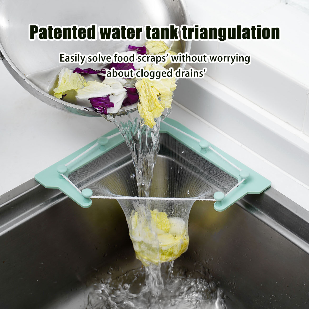 CNMF PP Durable Draining Hanging Storage Filter Sink Kitchen Utensils