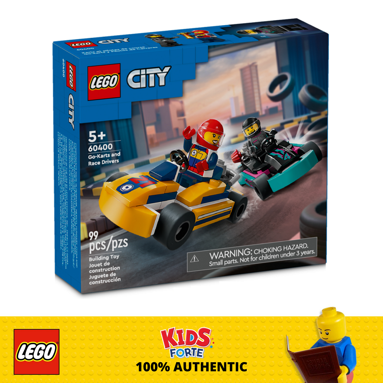 Original LEGO City 60400 Go Karts and Race Drivers Toy Set 99 Pieces Lazada