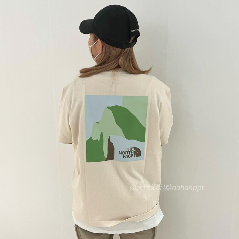 The NorthFace Short Sleeved T-shirt for Men and Women with Printed Couple Half Sleeved NT7UP10