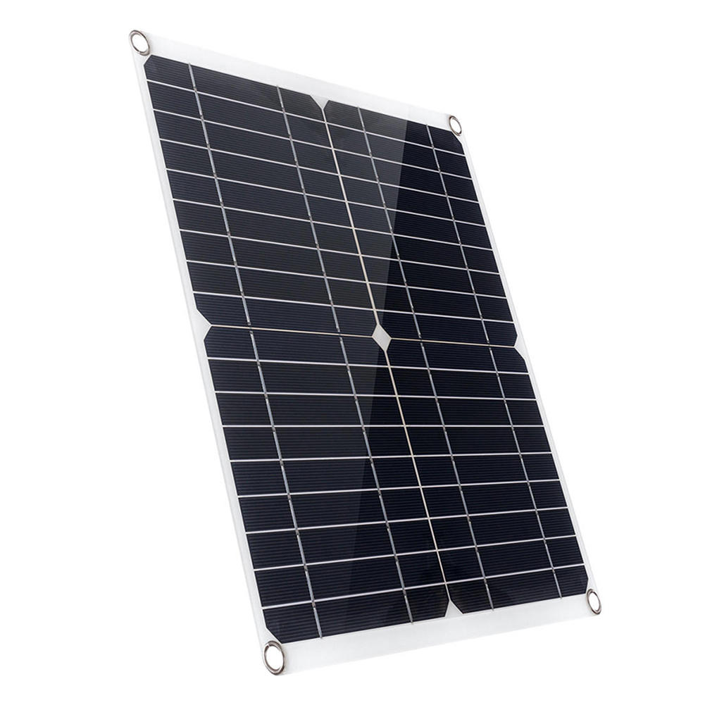 Bộ Tấm Pin Năng Lượng Mặt Trời 200W Bộ Điều Khiển Sạc Năng Lượng Mặt Trời 12V Với 100A Bộ Điều Khiển Tấm Pin Năng Lượng Mặt Trời Đầu Ra USB Kép 5V Cho Thuyền Caravan
