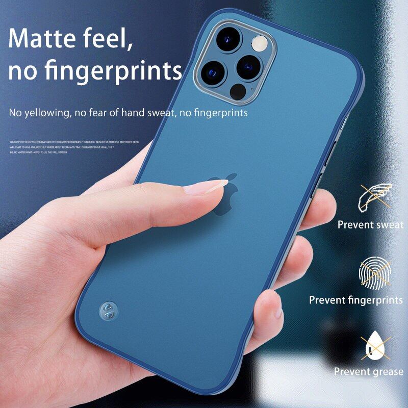 Thinmon for Apple IPhone 12/iPhone 12 Pro/iPhone 12 Pro Max iPhone 13 13mini 13 Pro Max 14 14 Plus 14 Pro Phone Cases Ultra Slim Cover Ultra-thin Scrub Shockproof Borderless for iPhone 7/8 iPhone XS Max XR Protective Casing