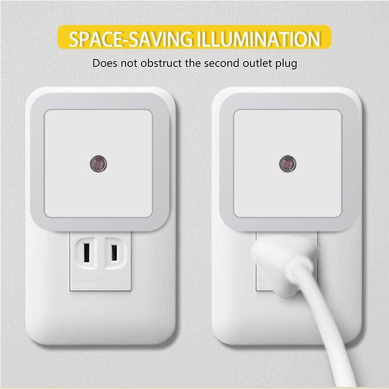 HOME MI LED Night AutoSmart Sleeping Light Sensor Light AUTO ON/OFF, High Quality wireless LED Night Mini Light, Bedside Lamp Bedroom Nightlight Smart Lighting Wall light for Bathroom Stair Bedroom 220V 0.5W