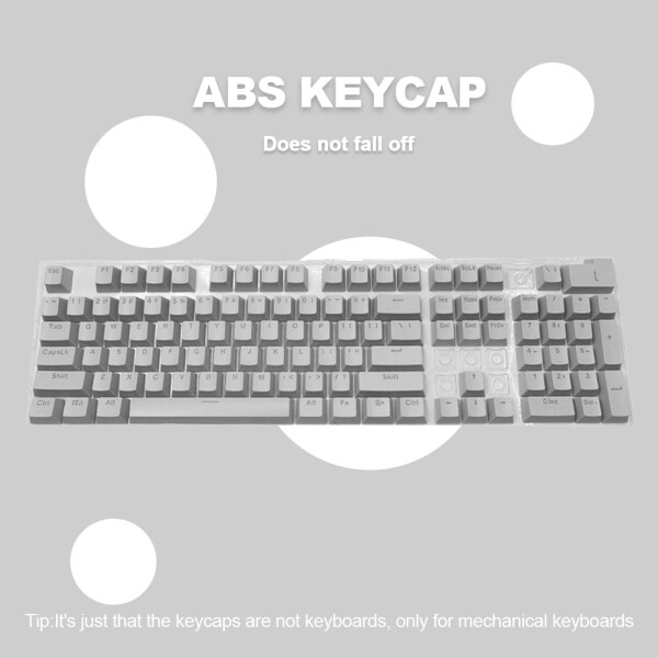 104pcs ABS Universal Mechanical Keyboard Keycaps Desktop Computer Ergonomic Blank Keycaps For Cherry MX Mechanical Keyboard Replacement Backlit Key Cap Accessory Singapore
