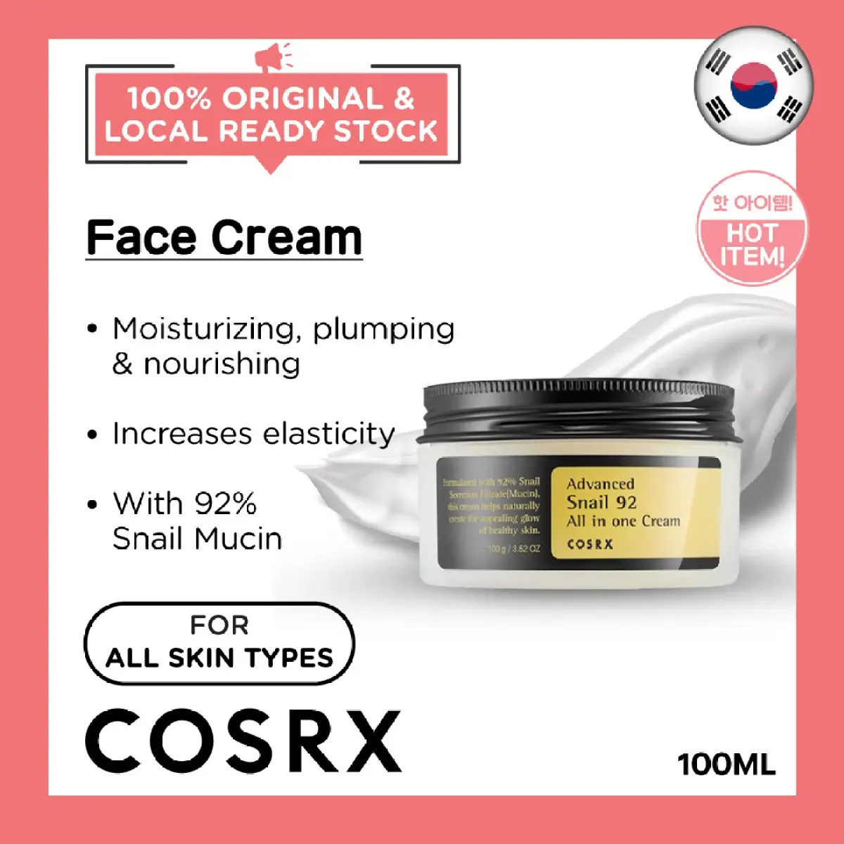 healing moisturizer korean