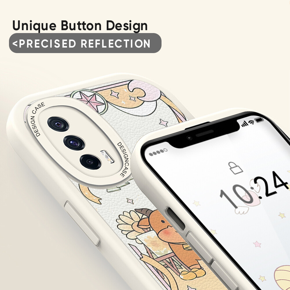Jizetin Leather Casing For Xiaomi Redmi Note 11 Note 11 5G Note 11 Pro+ 5G Note 11S Note 11T Pro Note 11T Pro+ Slim Skin Feeling Cartoon Animals Leather Back Casing Soft Silicone PU Leather Cover Phone Case
